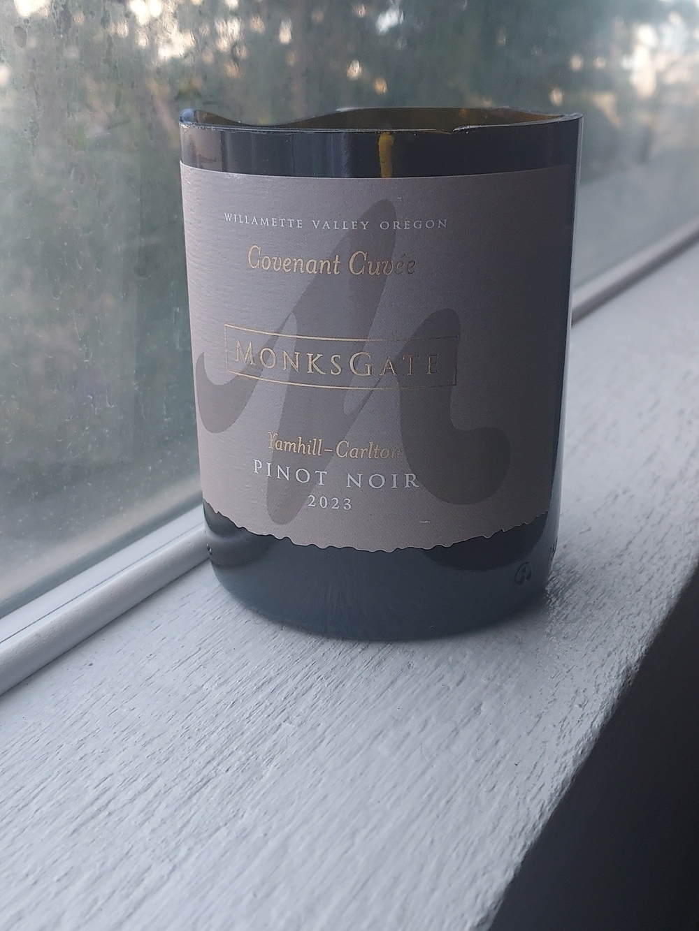 Pomegranate Cider Wine Bottle Candle